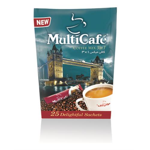 کافی میکس 3در1 پاکت 25 عددی مولتی کافه