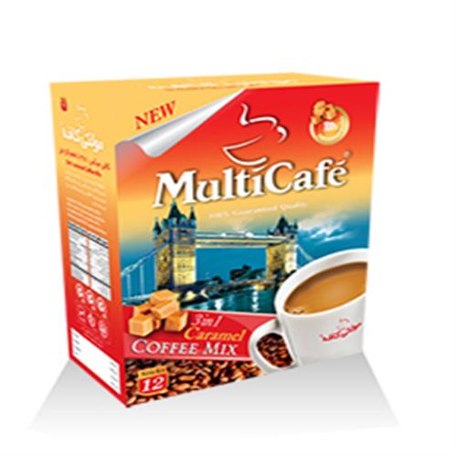 کافی میکس 3 در 1 با طعم کارامل مولتی کافه