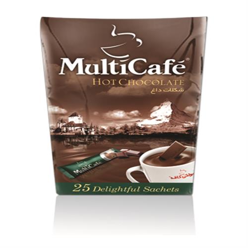شکلات داغ پاکت 25 عددی مولتی کافه