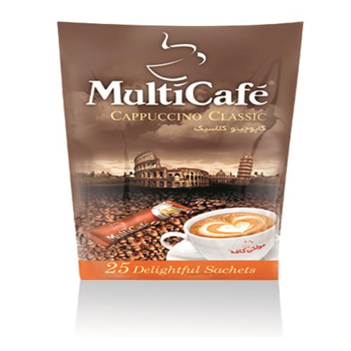 کاپوچینو کلاسیک پاکت 25 عددی مولتی کافه